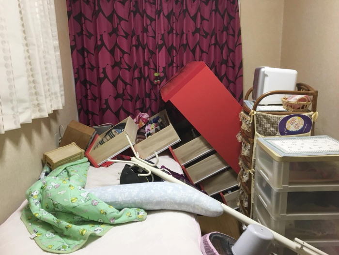 地震に強い寝室
